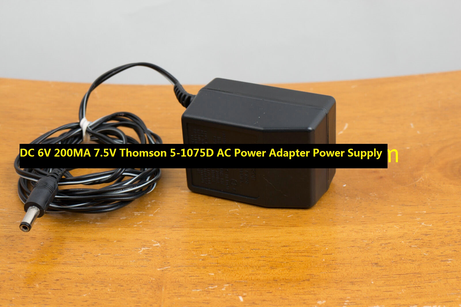*100% Brand NEW* DC 6V 200MA 7.5V Thomson 5-1075D AC Power Adapter Power Supply
